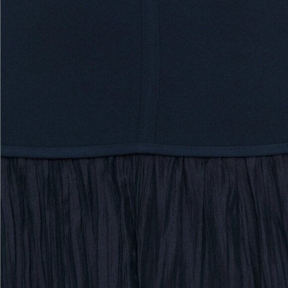 NEW Reformation Cyra Drop Waist Dress Midnight Navy Blue | US 2 UK 4 - Picture 12 of 15